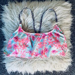 🏝Swim Top w/ Ruffle Cover